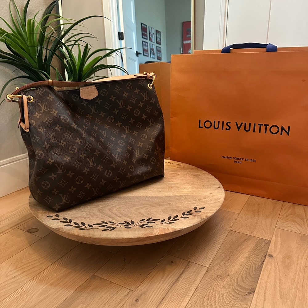Louis Vuitton Classic Brown Hobo Bag